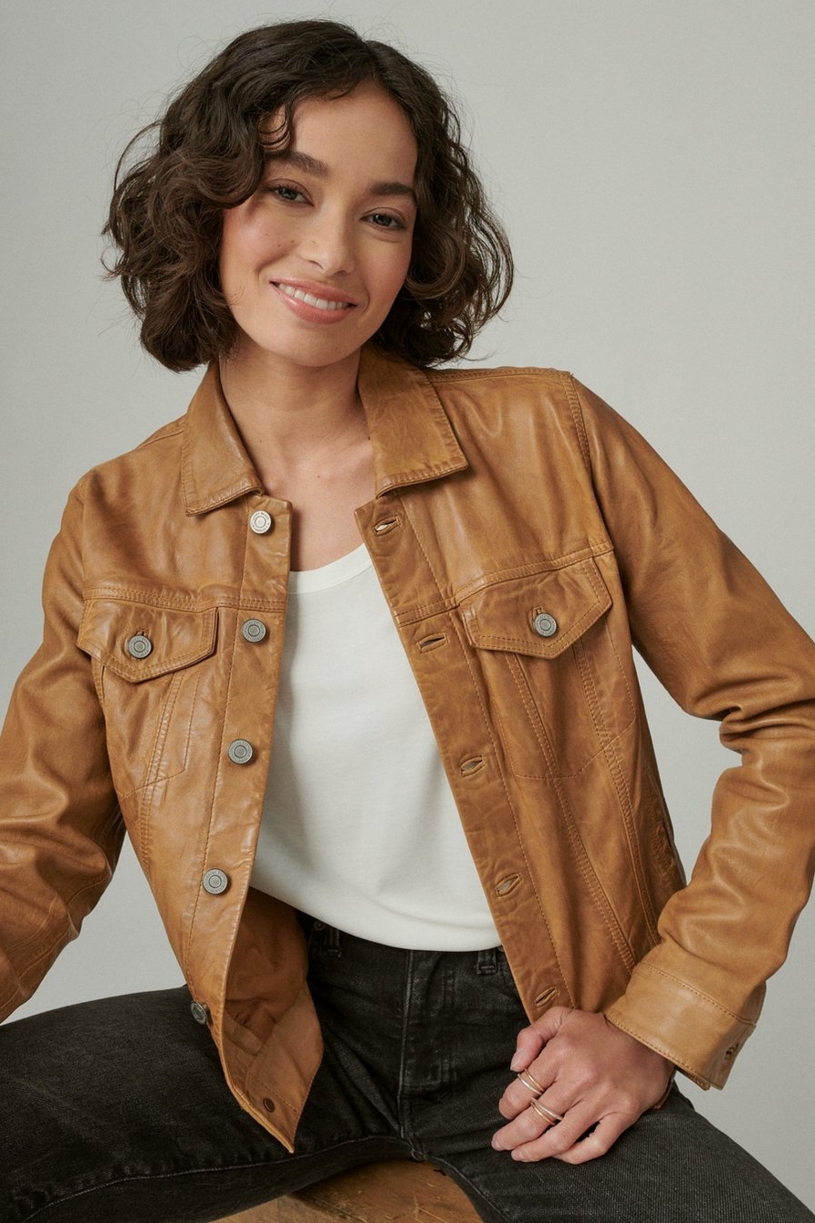 leather trucker jacket